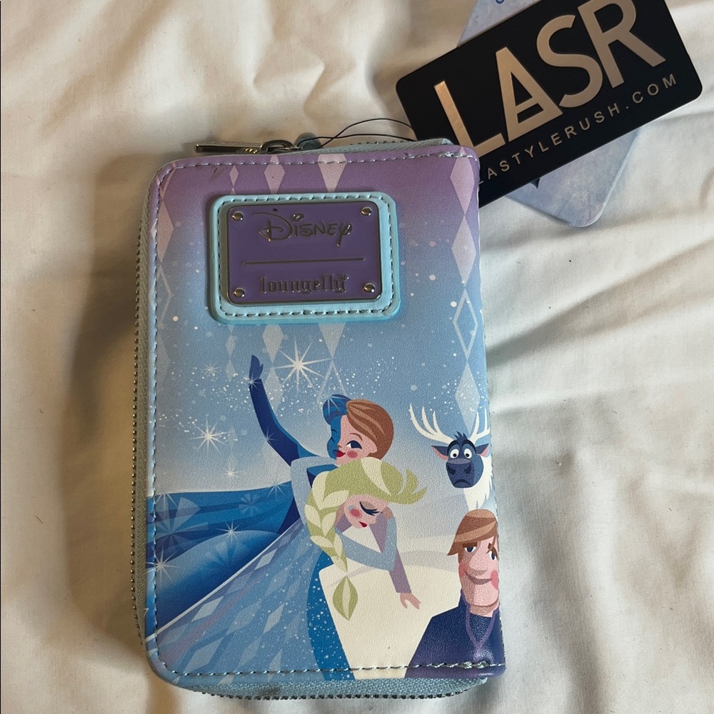 Loungefly Disney Frozen Wallet - Blue and Purple